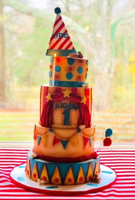 carnival cake, custom cake, cake art