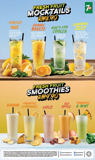 NY Steak Shack NYSS Fresh Fruit Mocktails and Smoothies