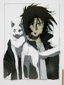 Portada del anime wolf rain