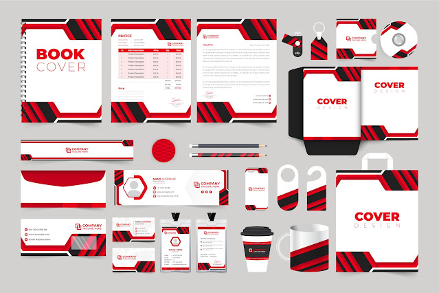 Brand identity template collection free download