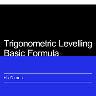 Trigonometric Levelling Basic Formula