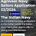 Navy Agniveer MR SSR Recruitment 02-2024 entry
