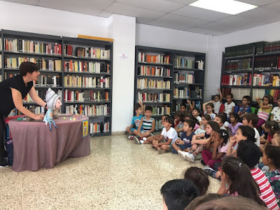  Conte a la biblioteca, 1r Primària 2018