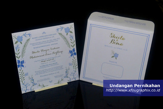 Undangan Pernikahan Hardcover Amplop Elegan 