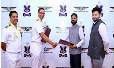 स्वदेशी ड्रोन को डेवेलोप करने के लिए भारतीय नौसेना ने दिया साथ - Current Affairs Today