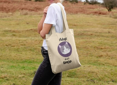 Adopt Don't Shop Tote bag