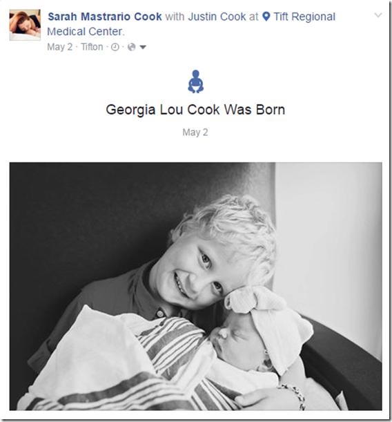 Georgia Lou Birth