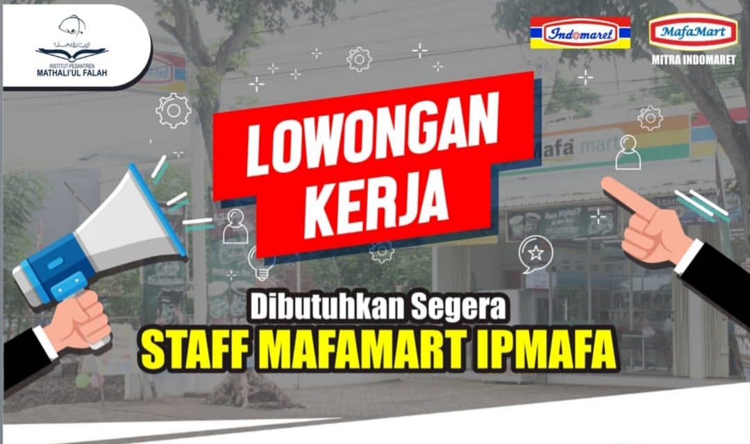 Lowongan Pati Terbaru DIBUKA LOWONGAN SEGERA UNTUK STAFF KASIR MAFAMART IPMAFA DENGAN KUALIFIKASI BERIKUT