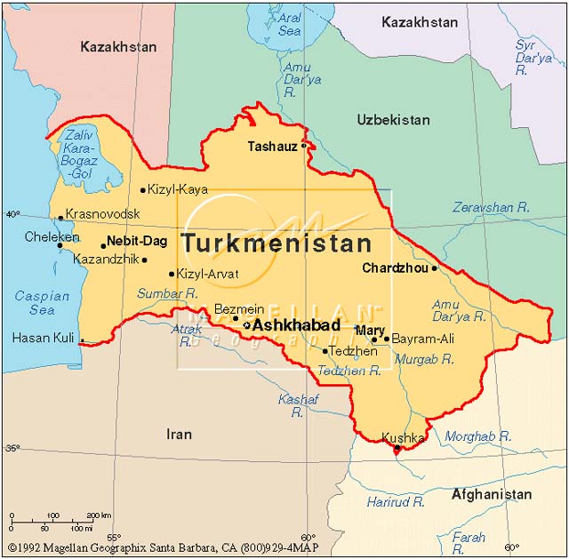 Türkmenistan yüzölçümü