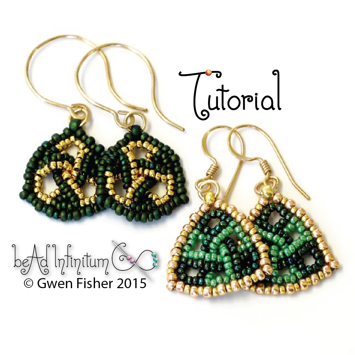 Trefoil Triangle Earrings