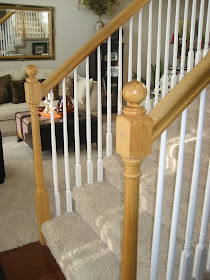 how to stain stair railings