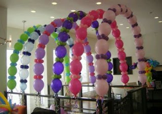 Children parties balloons decorations