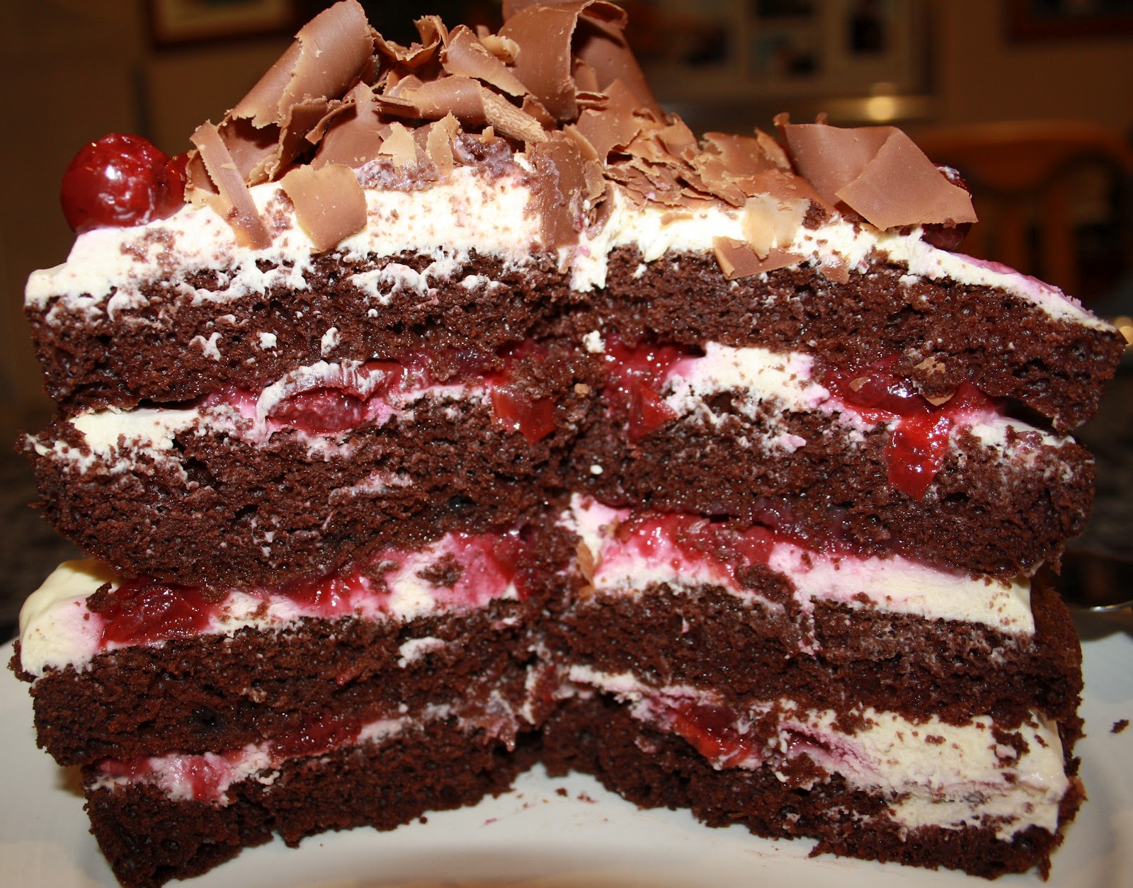 Recipe: Black Forest Chocolate Fudge Cake