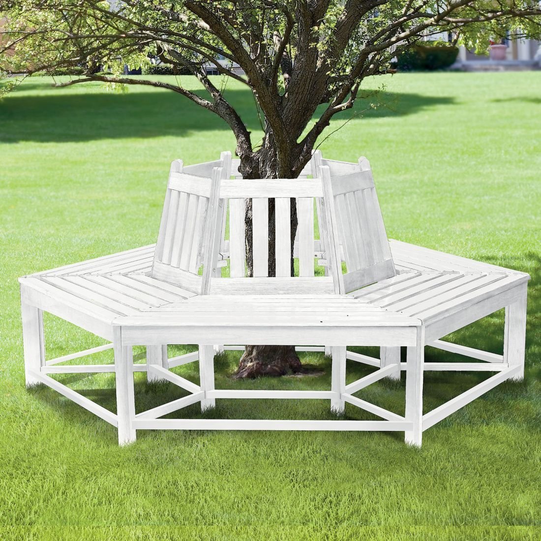 White Tree Seat | White Ironstone Cottage