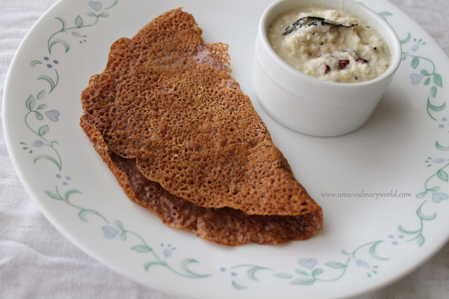 Instant Ragi Dosa