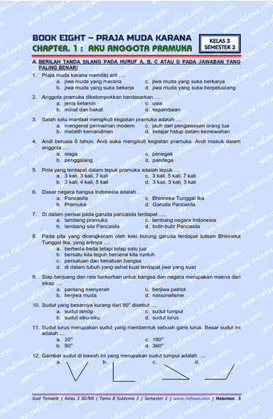 www.riefawa.com soal pas ukk tema 8 kelas 3