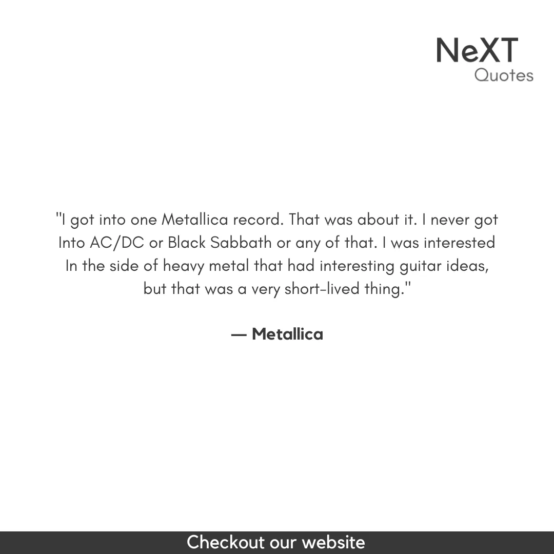 Metallica Quotes