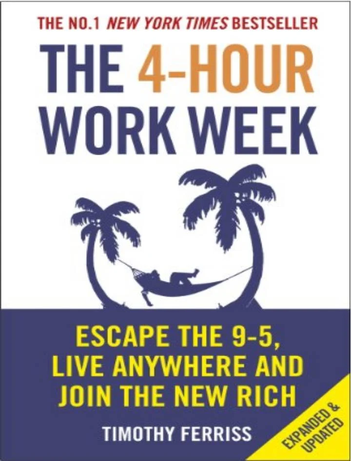 Cover Page For Entrepreneurs Book Named The 4-Hour Workweek