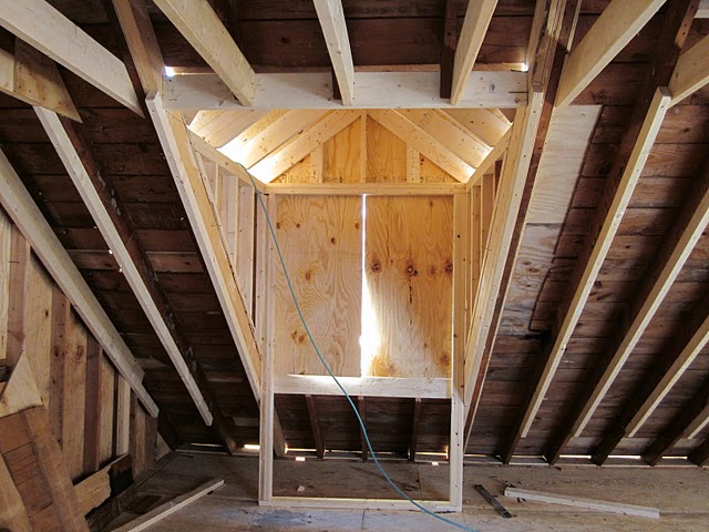 Dormers Inside View Here's a view from the inside.