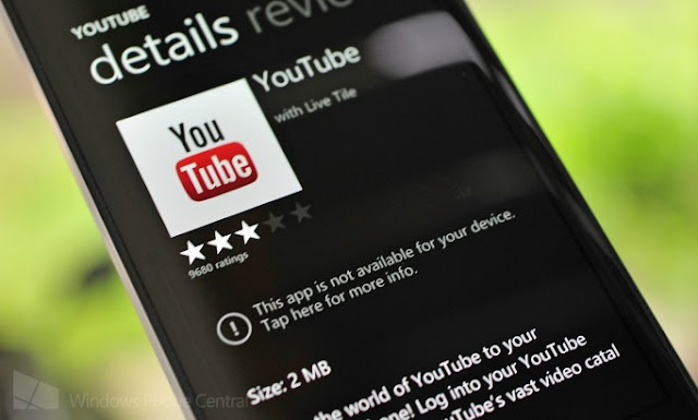 YouTube on Windows Phones