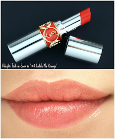 Yves Saint Laurent Volupte Tint-in-Balm in "8 Catch Me Orange": Review and Swatches