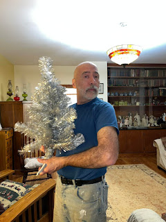 Me with tinsel tree