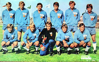 SELECCIÓN DE LA REPÚBLICA DEMOCRÁTICA DE ALEMANIA OLÍMPICA. Temporada 1972-73. Bernd Bransch, Hans-Jürgen Kreische, Manfred Zapf, Jürgen Sparwaseer, Frank Ganzera, Jürgen Pommerenke. Konrad Weisse, Joachim Streich, Jürgen Croy, Peter Ducke y Wolfgang Seguin. SELECCIÓN DE LA REPÚBLICA DEMOCRÁTICA DE ALEMANIA OLÍMPICA 7 🆚 SELECCIÓN DE MÉXICO OLÍMPICA 0 Martes 05/09/1972, 15:30 horas. Juegos Olímpico de Múnich 1972, 2ª fase, Grupo A, jornada 2. Ingoldstadt, Alemania Occidental, ESV Stadion: 5.500 espectadores. GOLES: ⚽1-0: 34’, Frank Ganzera. ⚽2-0: 39’, Jürgen Sparwasser. ⚽3-0: 48’, Joachim Streich. ⚽4-0: 51’, Jürgen Sparwasser. ⚽5-0: 72’, Hans-Jürgen Kreische. ⚽6-0: 79’, Reinhard Haefner. ⚽7-0: 89’, Jürgen Sparwasser.