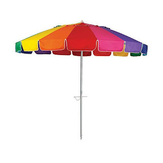 rainbow multicolor patio beach umbrella1