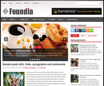 Foundia 2 Column Blogger Template