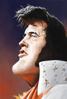 Caricatura do Elvis Presley