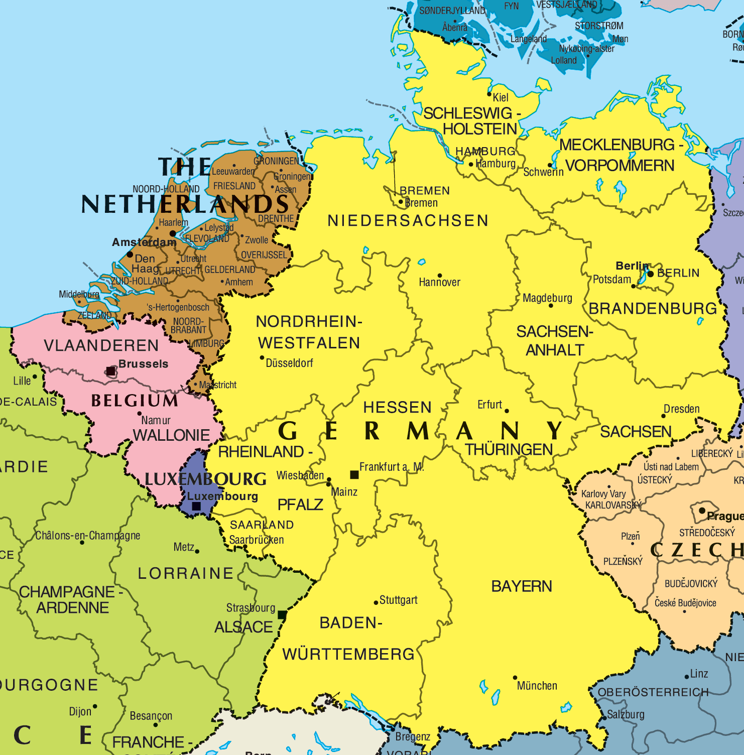  Landkarte  von Deutschland  Karte von Deutschland  Stadt 