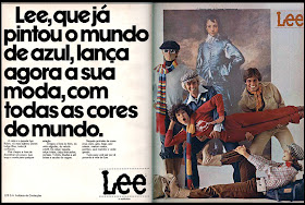 propaganda calça Lee - 1977. moda anos 70; propaganda anos 70; história da década de 70; reclames anos 70; brazil in the 70s; Oswaldo Hernandez 