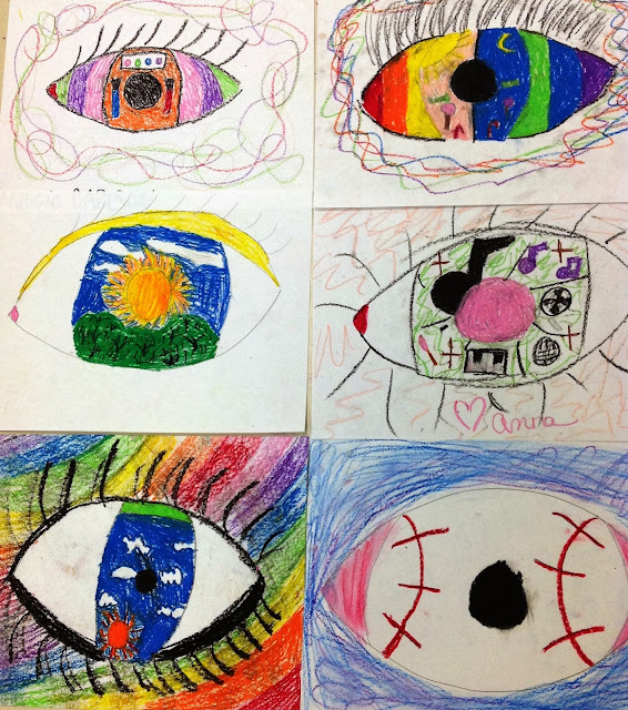 Fourth Grade Art Inspired by Rene Magritte