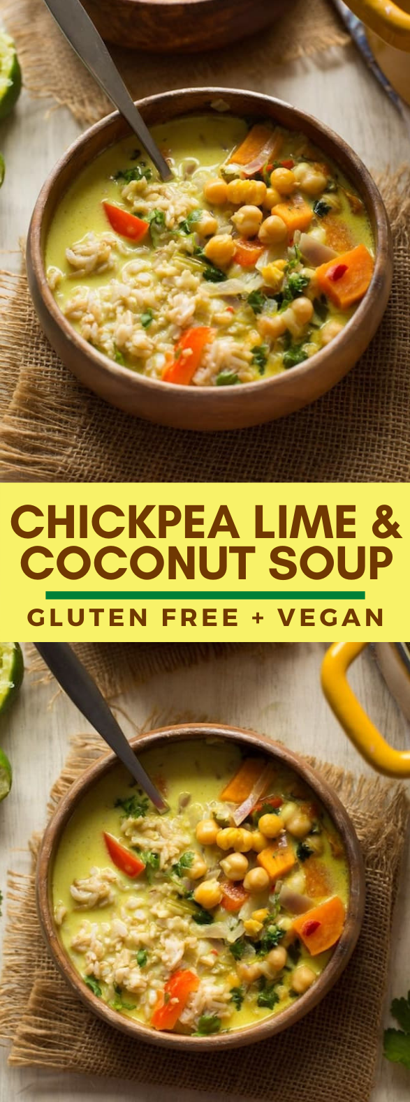 CHICKPEA LIME & COCONUT SOUP #vegan #diet