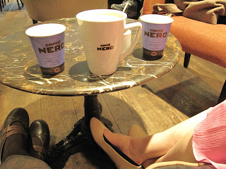 Resting in Caffe Nero