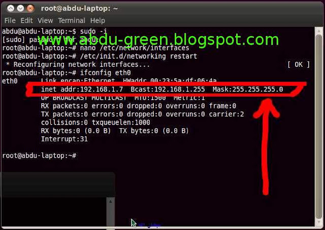 Cara Ganti IP Address di Terminal Linux Ubuntu