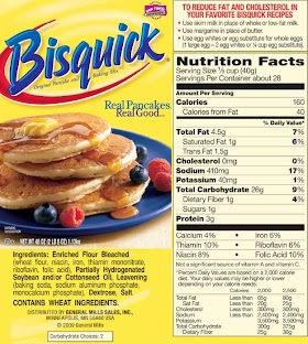 Bisquick Ingredients List, Bisquick...