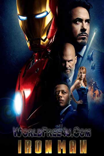 Poster Of Iron Man (2008) Full Movie Hindi Dubbed Free Download Watch Online At worldfree4u.com