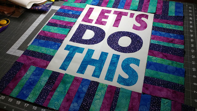 Let's Do This mini quilt