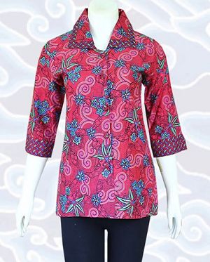 15 Model Baju Batik Formal Wanita Modern Terbaru 2019 