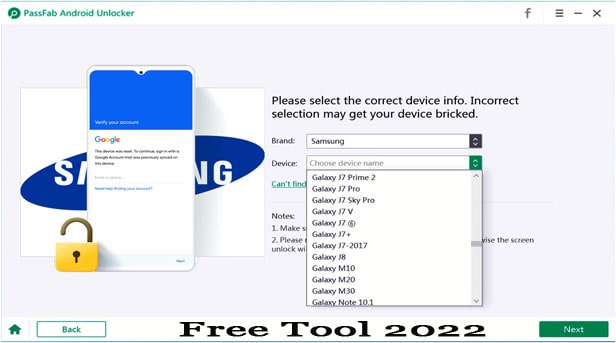 All in one Samsung unlocking tool