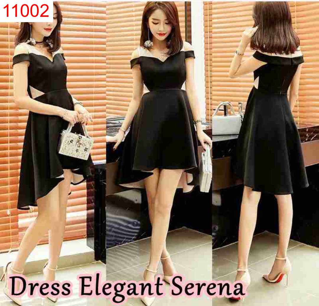 03 DRESS SERENA KISMIS HITAM - 11002