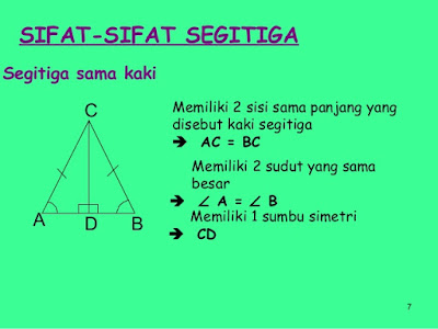  memiliki pengertian sebuah segitiga yang memiliki dua sisi yang sama panjang dan dua su Rumus Segitiga Sama kaki