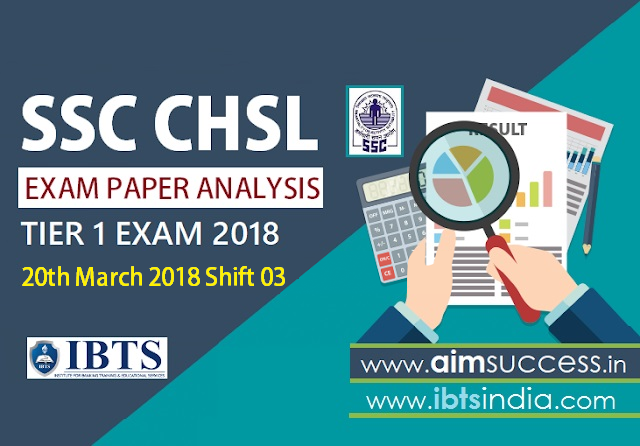 SSC CHSL Tier-I Exam Analysis 20th March 2018: Shift -3