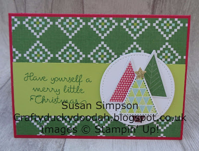 Stampin' Up! UK Independent  Demonstrator Susan Simpson, Craftyduckydoodah!, Christmas Quilt, September 2017 Coffee & Cards Project, Supplies available 24/7 from my online store, 