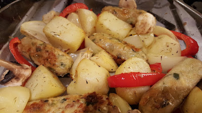 roasted potato and sausage supper