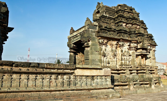 Suryanarayana Shrine, you can see the Kashivishwanatha Shrine on the left, both are connected with the doors in opposite directions to each other