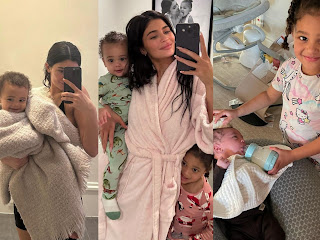 Kylie Jenner Shares NeverSeen-Before Photos of Her Kids Stormi and Aire on Mother's Day Occasion