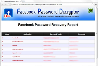 facebook password decryptor free download