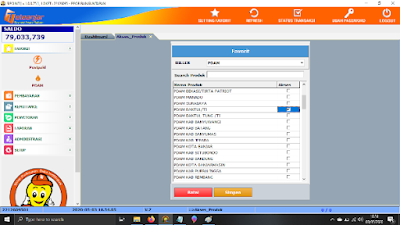 Menu Setting Favorit Sipoint